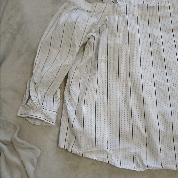 A New Day White Boxy Tie Front Blouse - Picture 10 of 10